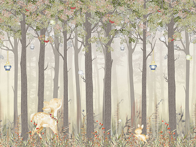 Фотообои Fairy Foxes 9, FAIRY FOXES, Wall street Фотообои Fairy Foxes 9, FAIRY FOXES, Wall street