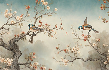 Design Studio 3D Chinoiserie birds AG-CB-006