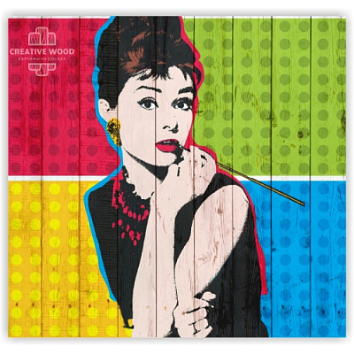 Картины Pop-art - 10 Одри, Pop-art, Creative Wood