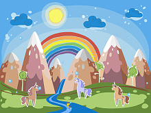 Фотообои радуга Wall street UNICORN VALLEY Unicorn Valley 21